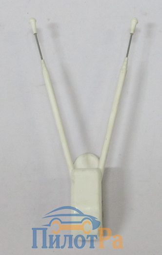 Антенна обманка TV двойная короткая Белая 12 см