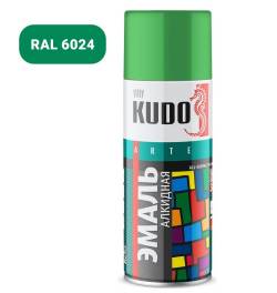 Краска Kudo 1006 зеленая светлая RAL 6024 520мл