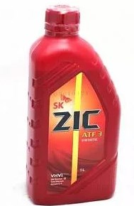 Масло трансмиссионное для АКПП ATF ZIC DX 3 синтетика 1 литр