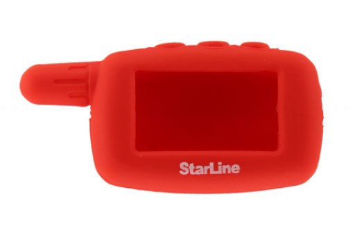 Чехол брелка сигнализации силикон StarLine A9/A4/A6/A8/V5/24V Красный