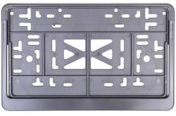 Рамка под номер серая короткая Японские номера 290*170 + защелка