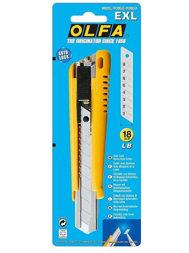 Нож профессиональный Olfa Автостоп 18мм Japan OL-EXL