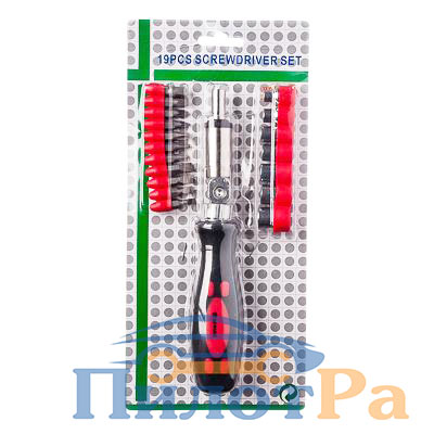 Набор отверток Ермак 19 предметов реверсивная 651-143