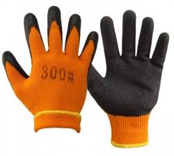 Перчатки обливные X-Pert Пенка одинарное покрытие Черно-оранжевые