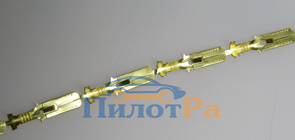 Клемма "папа" 6,3мм медная с фиксацией