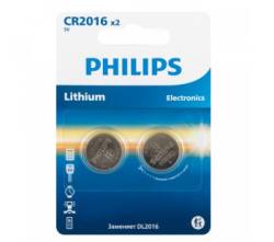 Батарейки CR2016 Philips 2шт