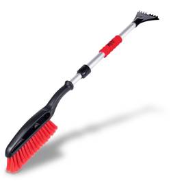 Щетка сметка со скребком для снега AVS телескопическа 90-120см SB-6333XL