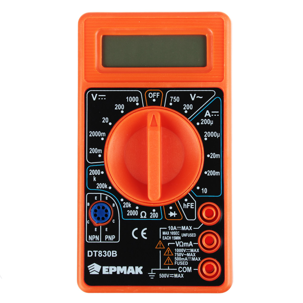 Мультиметр цифровой DT-830B Ермак 660-003