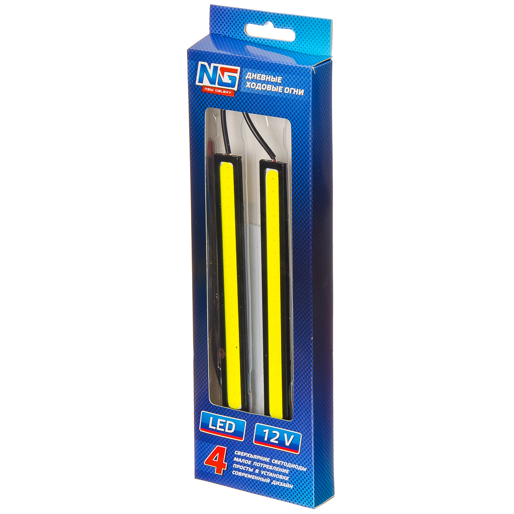 Дневные ходовые огни 20 LED металл корпус 142 мм 12В 702-003