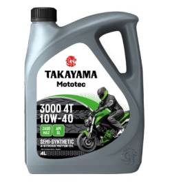 Масло моторное Takayama Mototec 3000 4T 10w40 4 литра