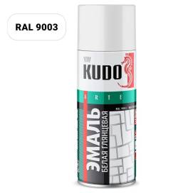 Краска Kudo 1001 белая глянцевая RAL 9003 520мл