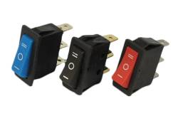 Кнопка универсальная 3 положения Узкая цветная 3 контакта