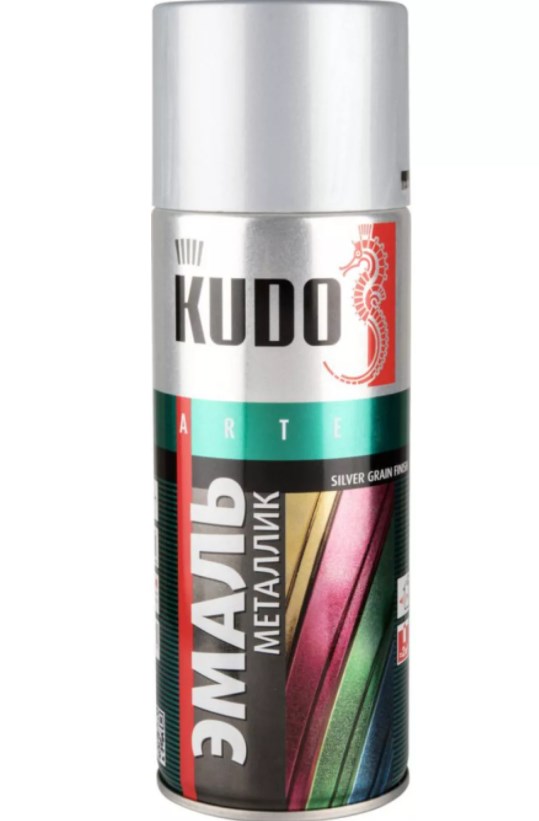 Краска Kudo 1026 серебро 520мл