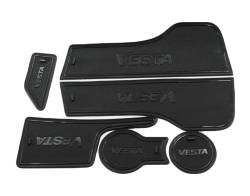 Коврики в ниши антискользящие набор Vesta Веста Черный + Черный