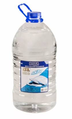 Вода дистилированная AQUA 5 литров