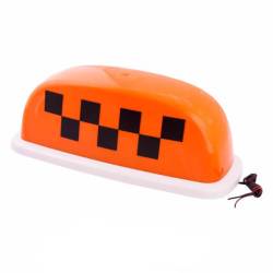 Такси фонарь с подсветкой на магните Оранжевый