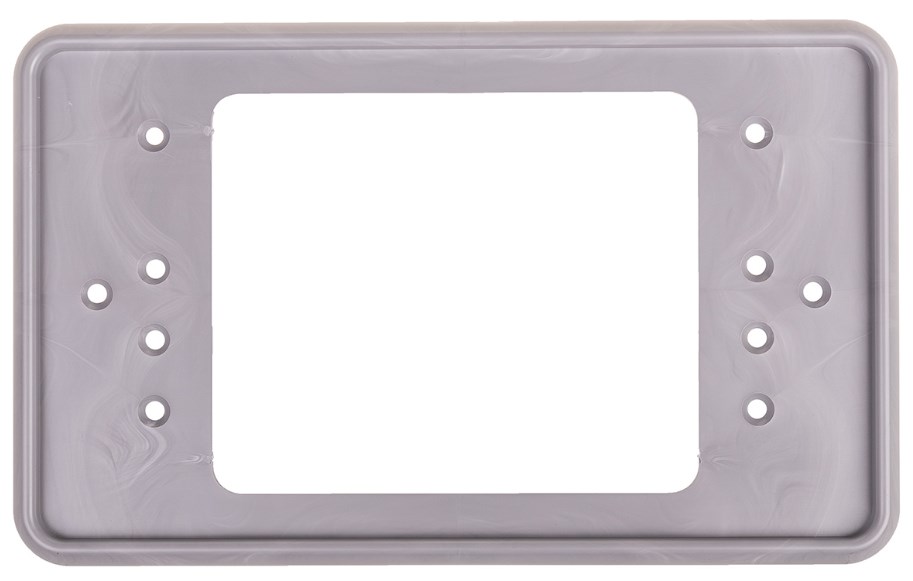 Рамка под номер серая короткая Японские номера 290*170 + защелка