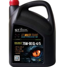 Масло трансмиссионное для МКПП GT Oil 75w90 GL-4/5 синтетика 4 литра