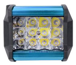 Фара противотуманная светодиодная 12SMD 12/24В 90*70*60мм Blue Белый + Страбоскоп 36WBRU