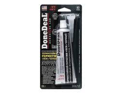 Герметик прокладка Done Deal DD6712 Термостойкий силиконовый черный 85г