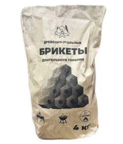 Уголь брикеты 4кг длительного горения