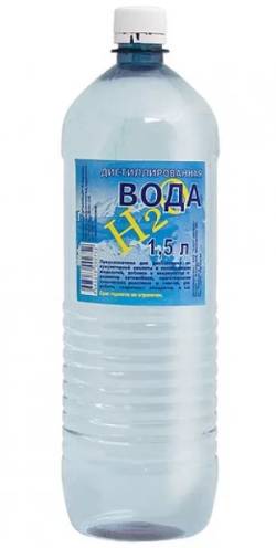 Вода дистиллированная AQUA 1,5 литра
