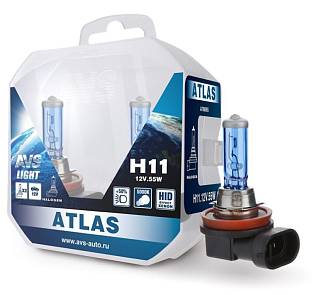 Лампа H11 AVS Atlas 55Вт 12В 5000К 2шт 78906