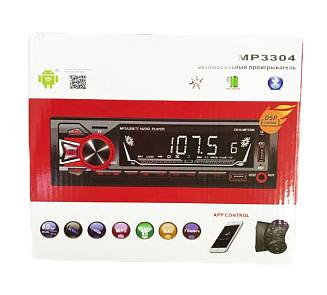 Автомагнитола Bluetooth, usb, micro, aux, пульт, fm + DSP процессорная 3304