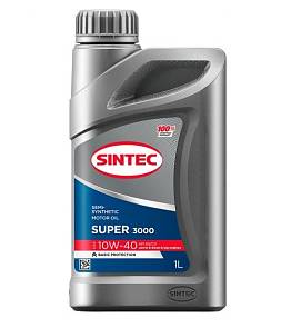 Масло моторное Sintec Супер 3000 10w40 полусинтетика 1 литр