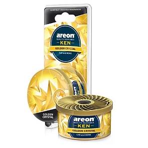 Ароматизатор Areon Баночка KEN на панель Golden Crystal