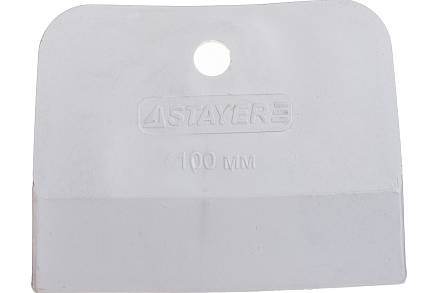 Шпатель резиновый 100мм Stayer белый 1027-100