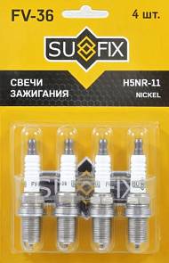 Свеча зажигания Sufix FV-36 Аналог K16TT / K16PR-U11  - 4 шт