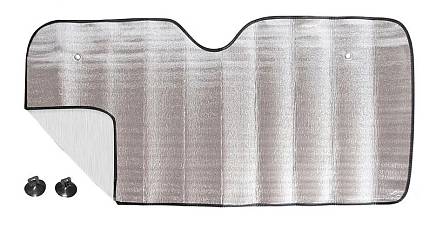 Солнцезащита на лобовое стекло 130*60 серебро Silver