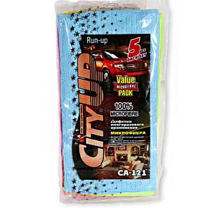 Салфетка микрофибра CA-121 CityUP 5 шт 35*35см