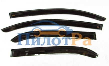 Дефлектор боков. стекла (ветровик) 4шт. TOYOTA VITZ  YARIS P-90  , 91, 95  2005-2009- BLACK