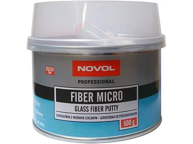 Шпатлевка Novol стекловолокно Fiber Micro 500 грамм