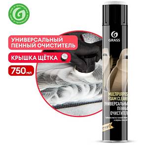 Очиститель салона и потолка Пенный Grass + щетка 750мл 112117