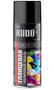 Краска KU-A9005 Kudo Черная супер глянцевая 520мл