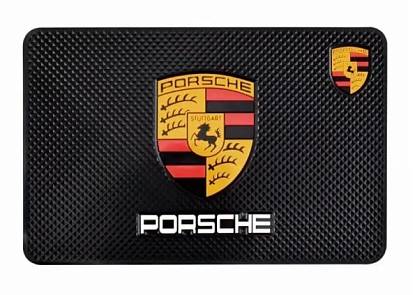 Коврик панели черный с логотипом Porsche 200*135мм