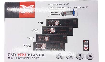 Автомагнитола Bluetooth, usb, micro, aux, пульт, fm 1782