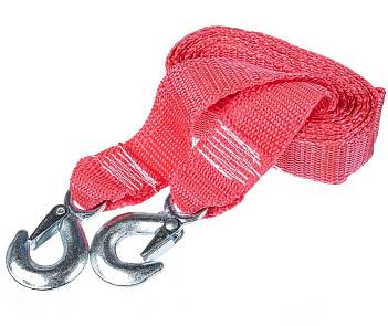 Трос буксировочный стропа 3,5 тонн 4 метра с крюками SW PIT