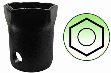 Ключ ступичный *65 АТ-6632 6-ти гранный торцевой трубчатый Усиленный