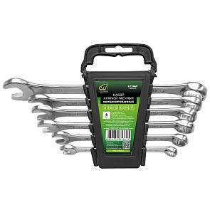 Ключи рожково-накидные JT 6 предметов профессиональные 8-17мм в боксе