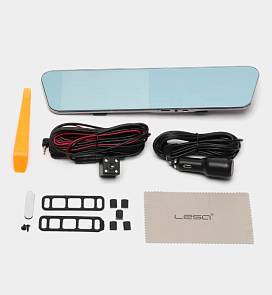 Видеорегистратор + зеркало заднего вида + камера заднего вида Lesa Сенсор X30