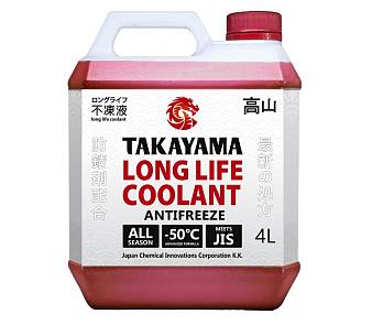 Антифриз Takayama Long Life Coolant Red красный -50C 4 литра