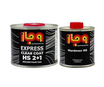 Лак ILPA акриловый HS Express Бесцветный 0,4л + отвердитель 200мл