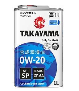 Масло моторное Takayama 0w20 синтетика 1л металл