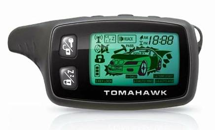 Брелок сигнализации ЖК Tomahawk 9010 LCD дисплей, обратная связь, автозапуск