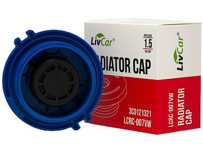 Крышка расширительного бака 1,5кг/см2 LivCar 007VW 3B0121321