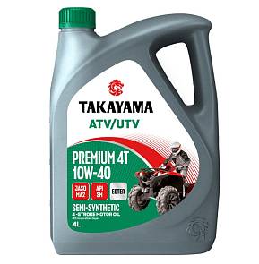 Масло моторное Takayama ATV UTV 4T Premium SM MA2 10w40 4 литра